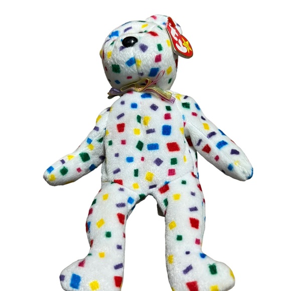 The Beanie Babies Collection TY 2K colorful Birthday bear - Picture 1 of 8